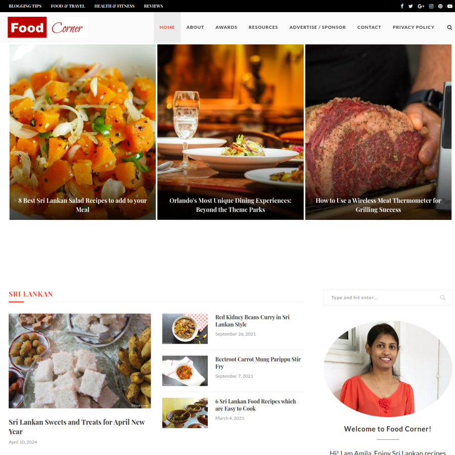 foodcnr.com homepage screenshot