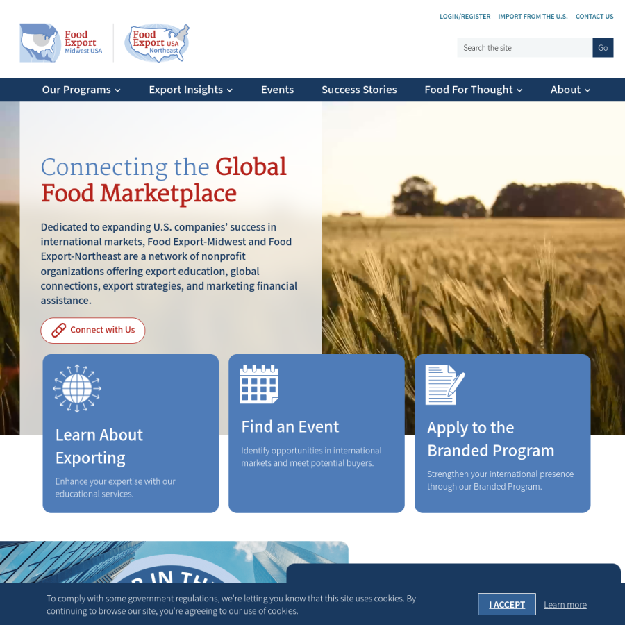 foodexport.org homepage screenshot