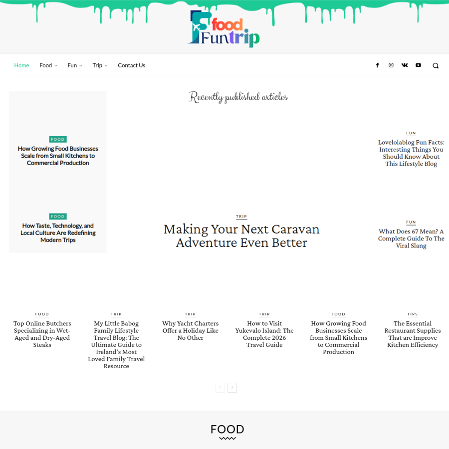 foodfuntrip.com homepage screenshot