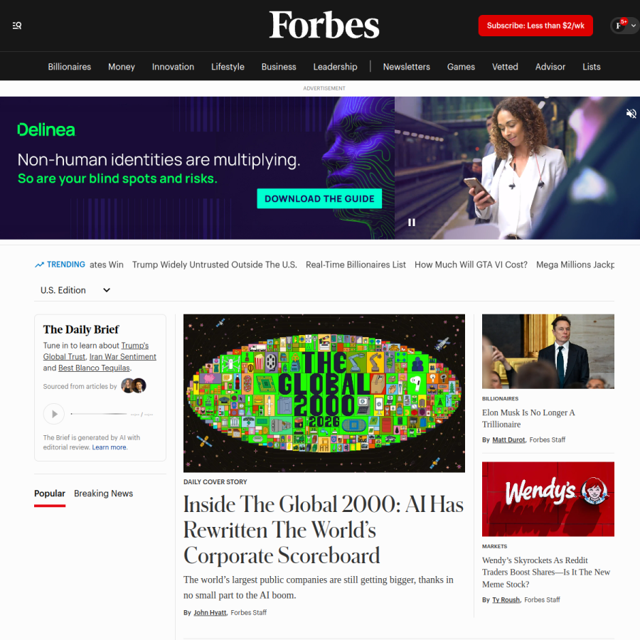 forbes.com homepage screenshot