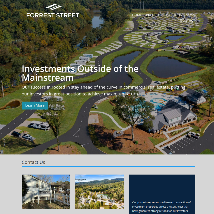 forrest-street.com homepage screenshot
