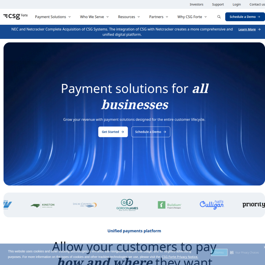 forte.net homepage screenshot