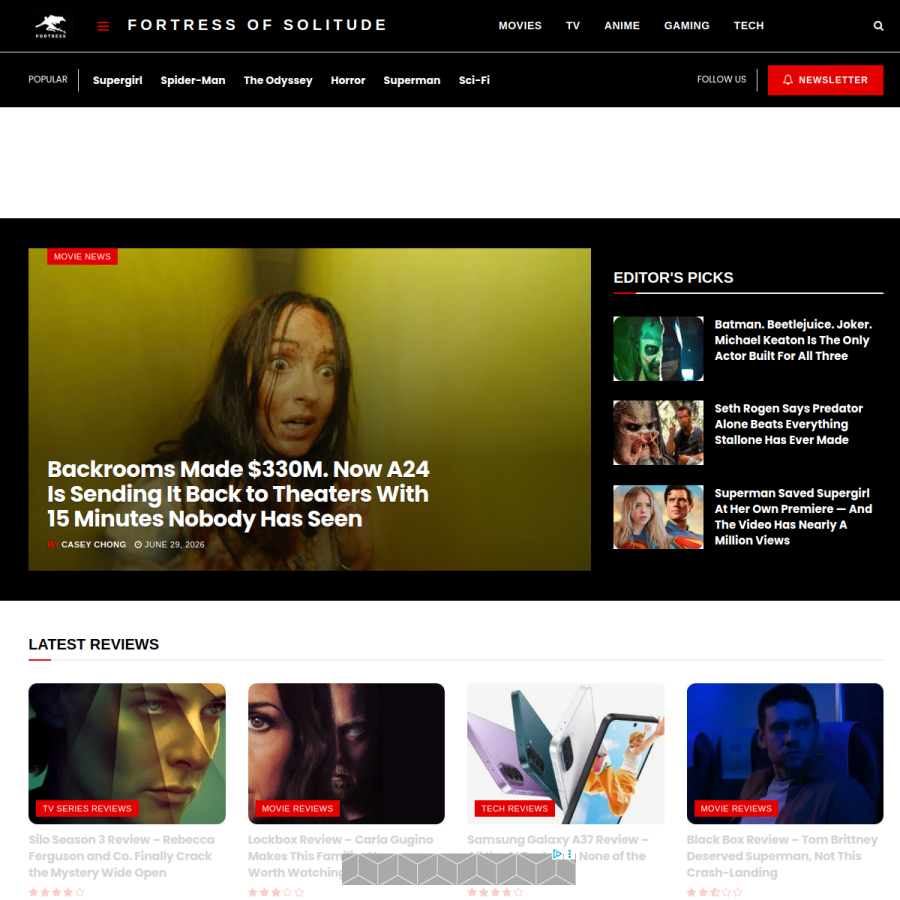 fortressofsolitude.co.za homepage screenshot
