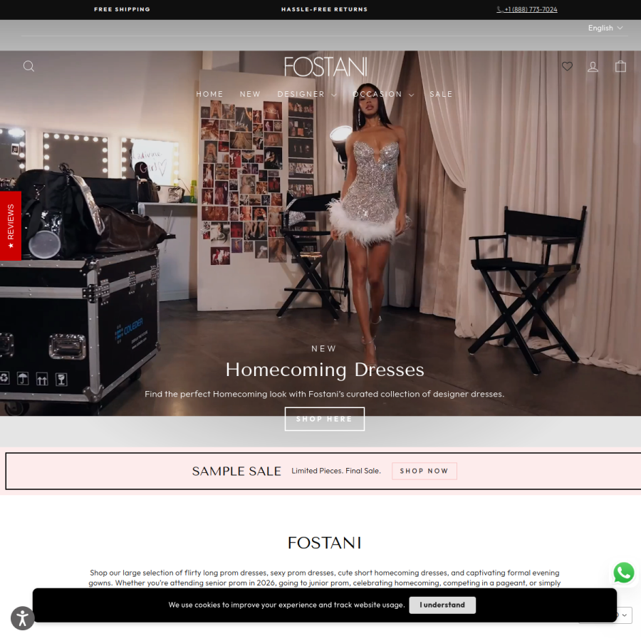 fostani.com homepage screenshot