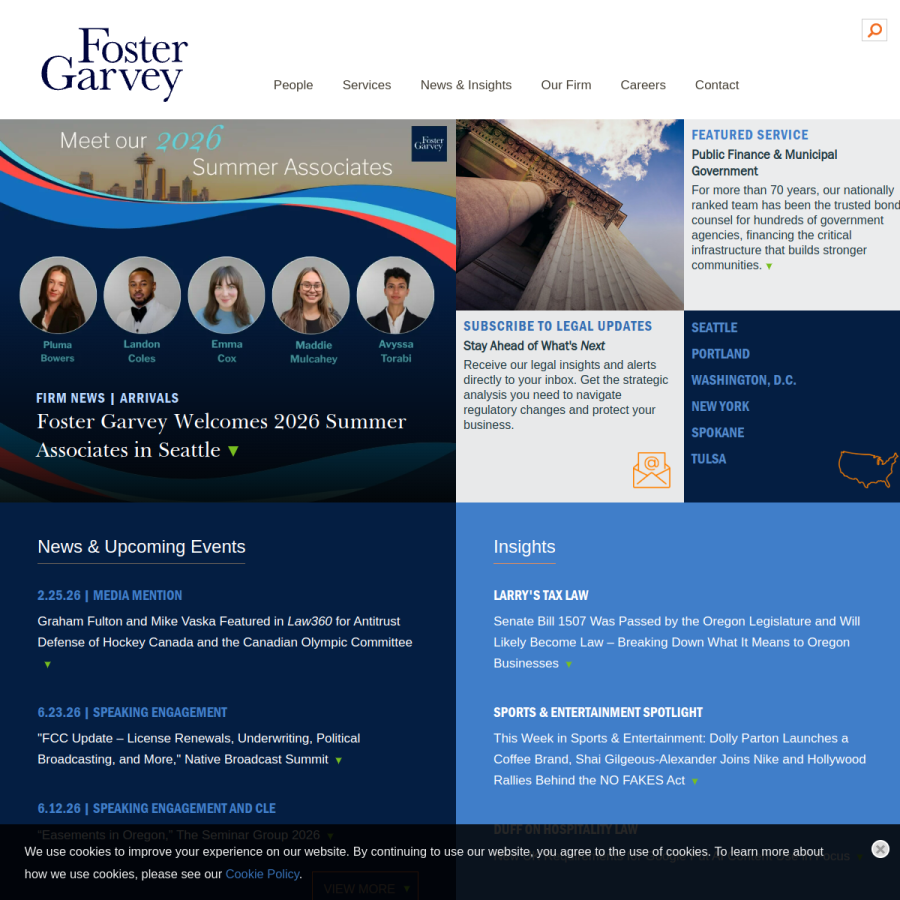 foster.com homepage screenshot
