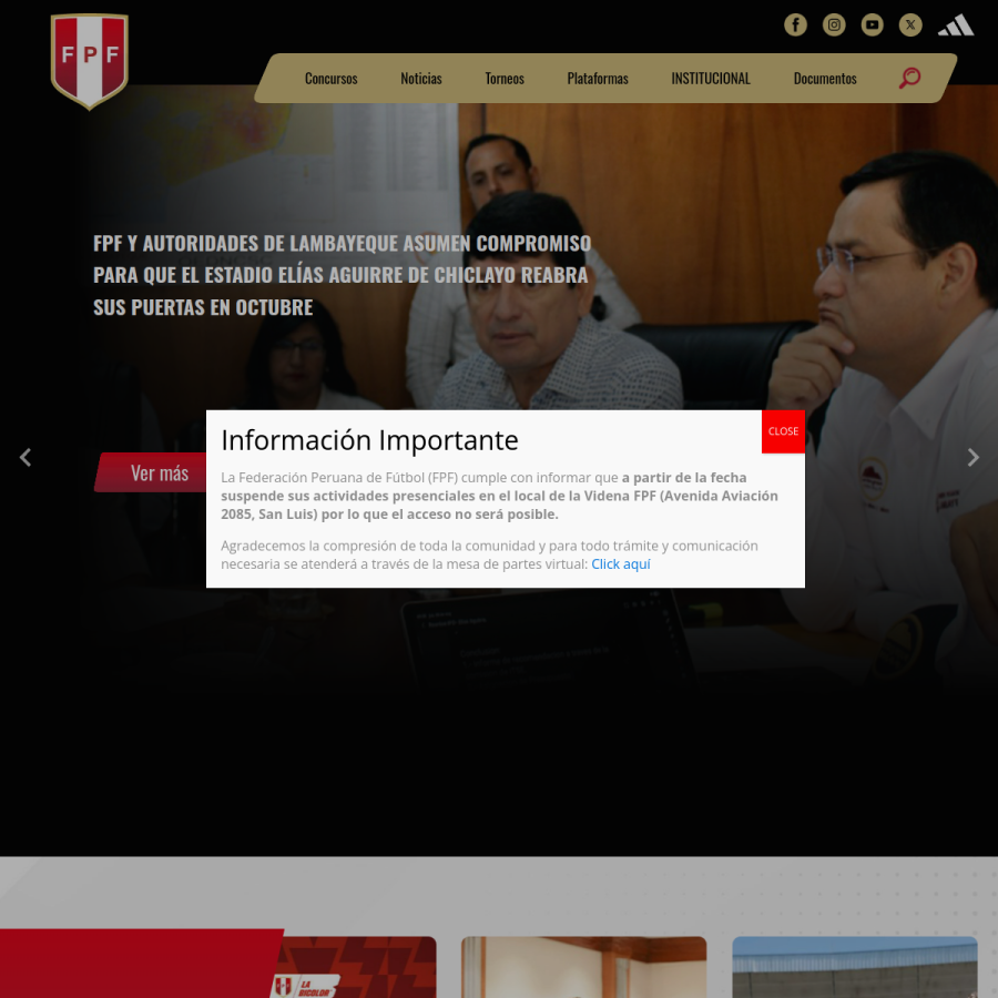 fpf.org.pe homepage screenshot