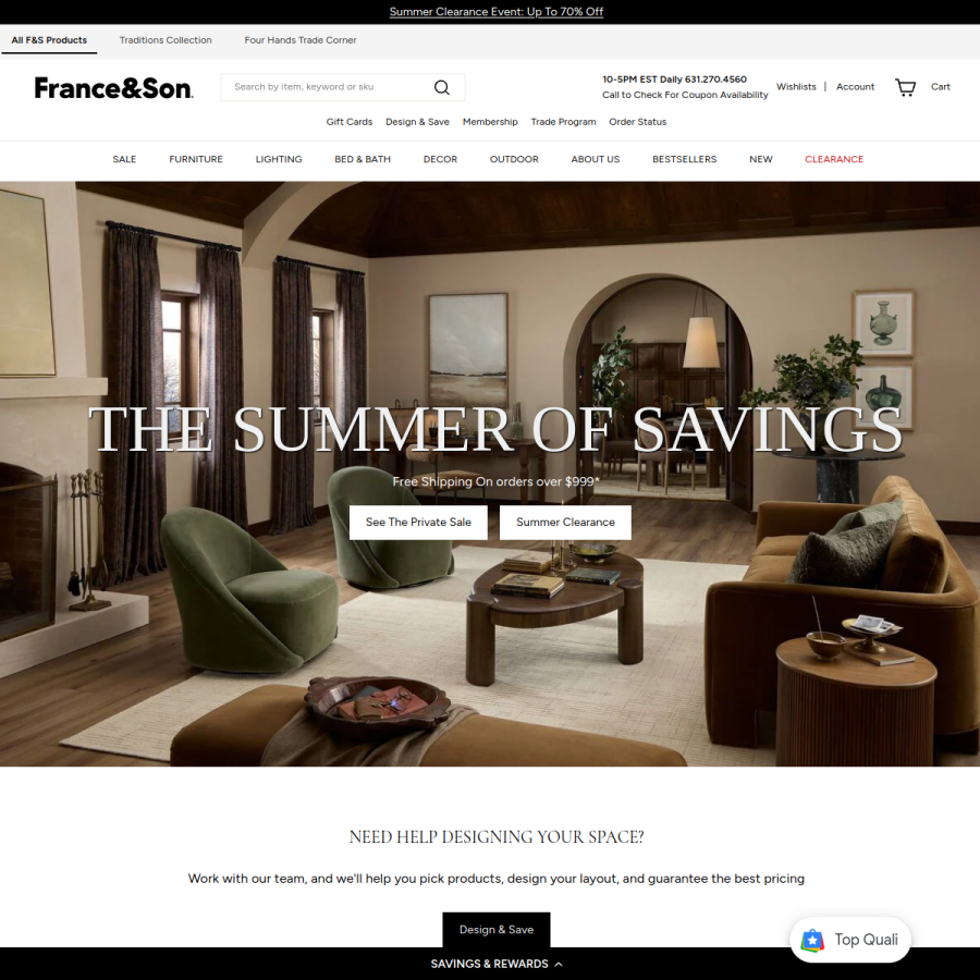 franceandson.com homepage screenshot