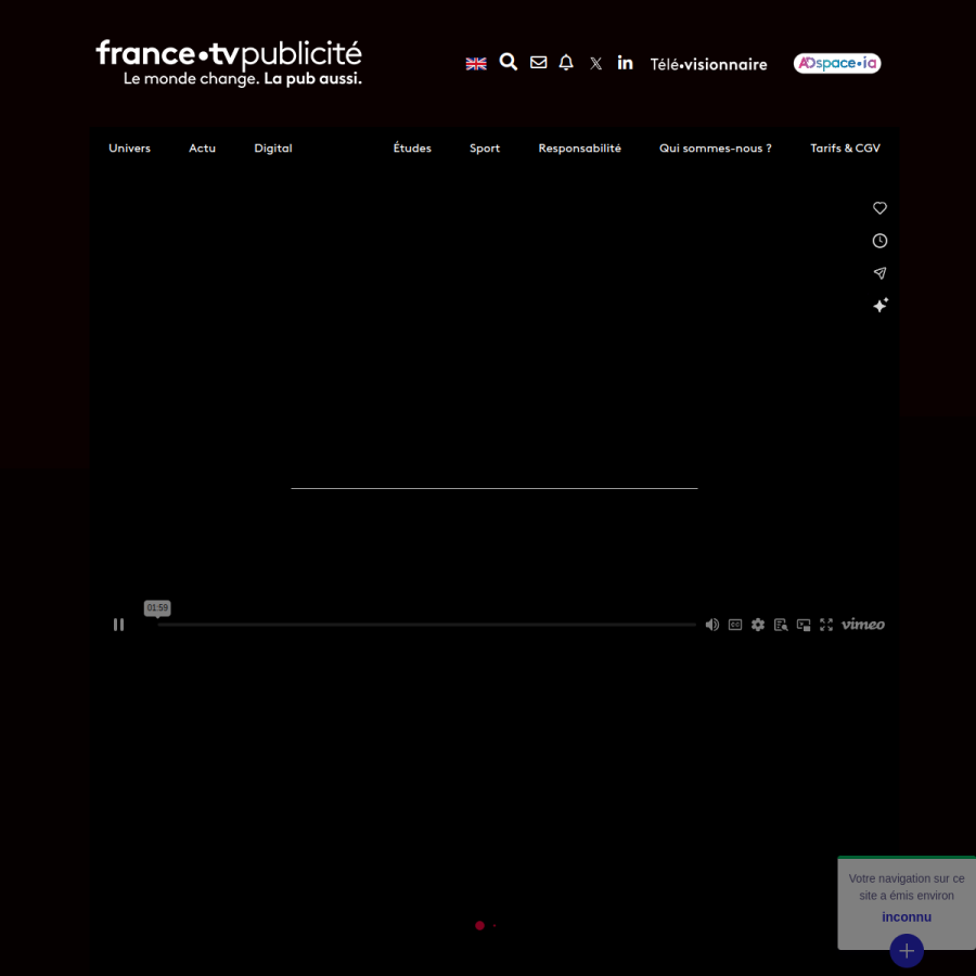 francetvpub.fr homepage screenshot