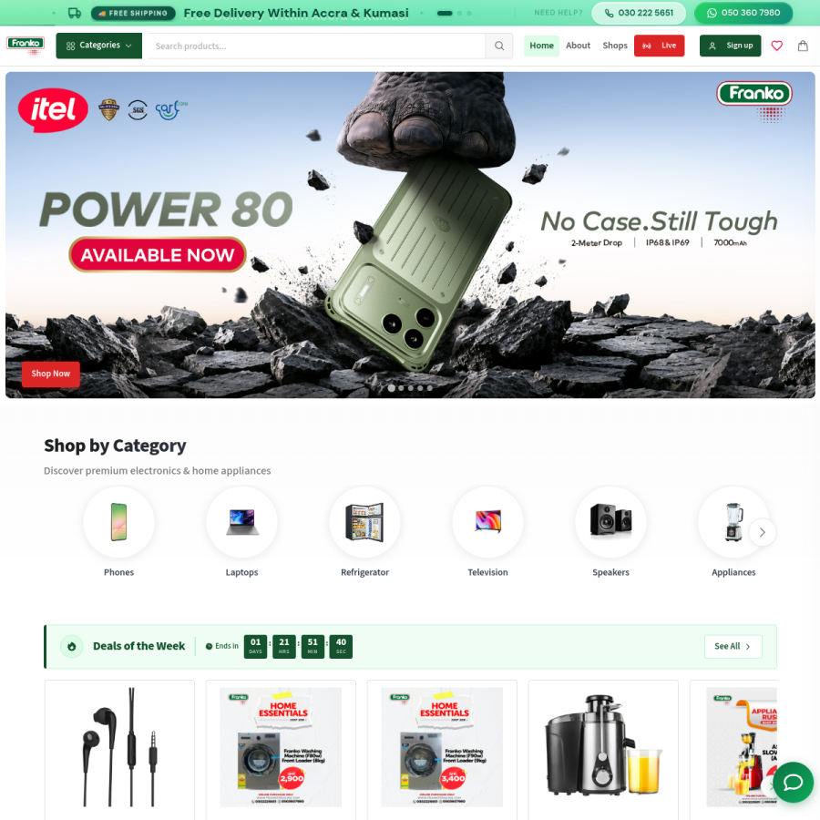 frankotrading.com homepage screenshot