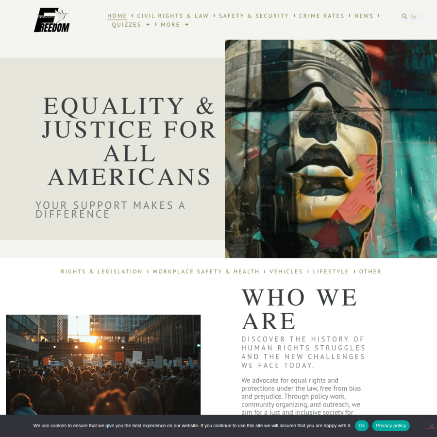 freedomforallamericans.org homepage screenshot