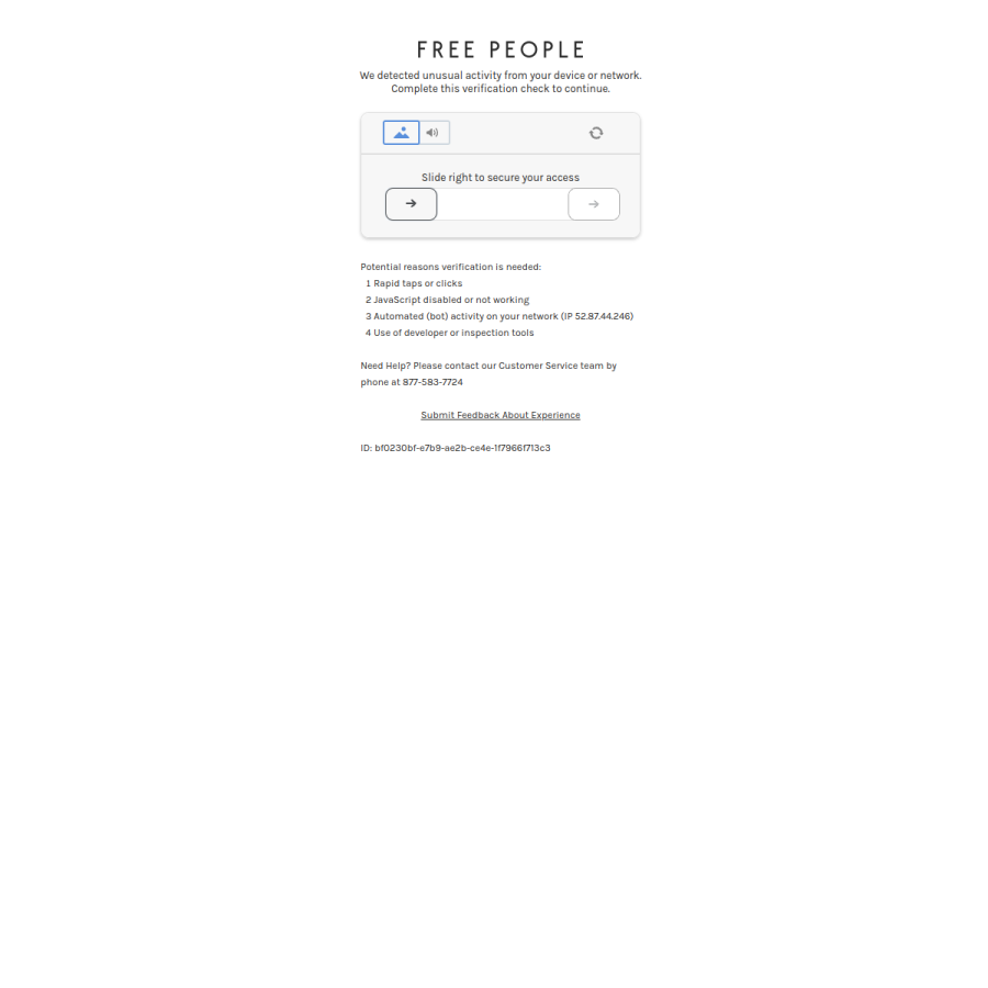 freepeople.com homepage screenshot