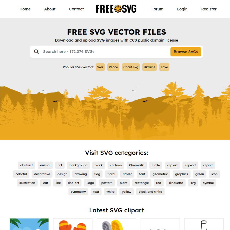 freesvg.org homepage screenshot
