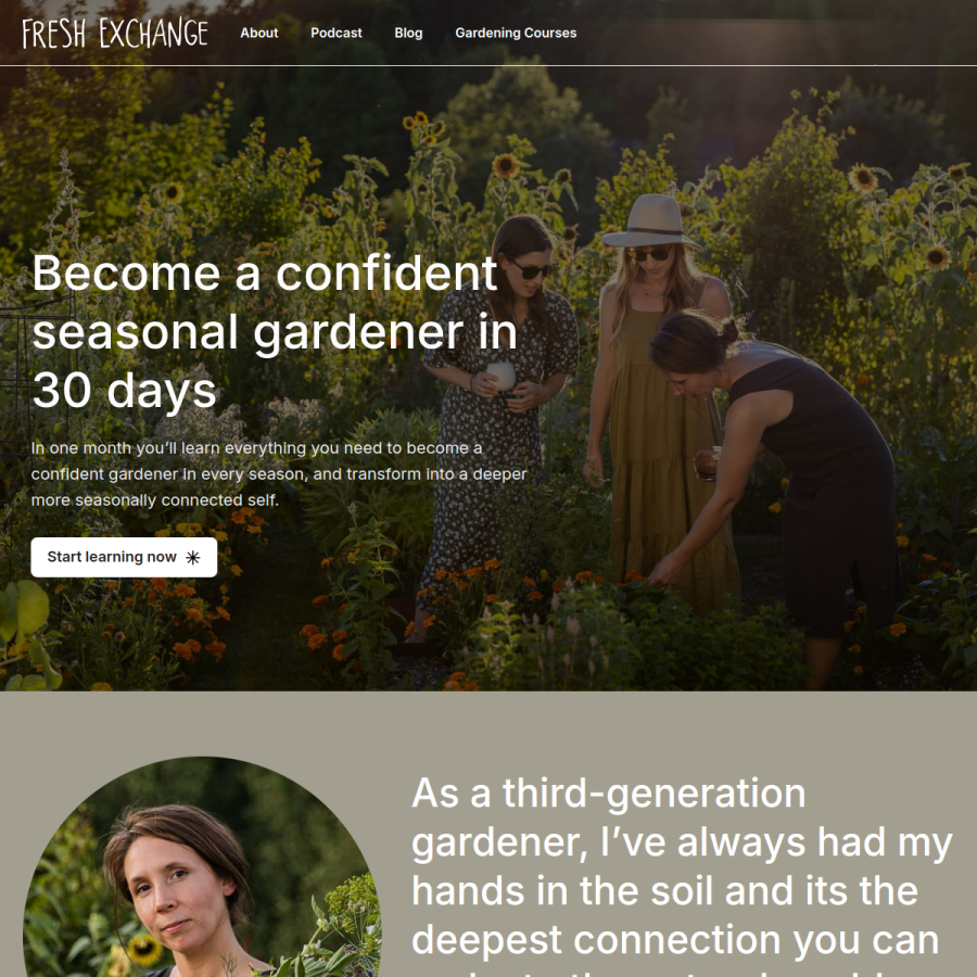 freshexchange.com homepage screenshot
