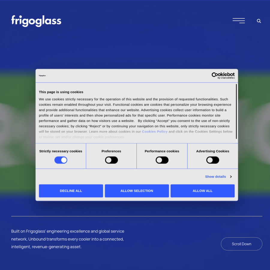 frigoglass.com homepage screenshot
