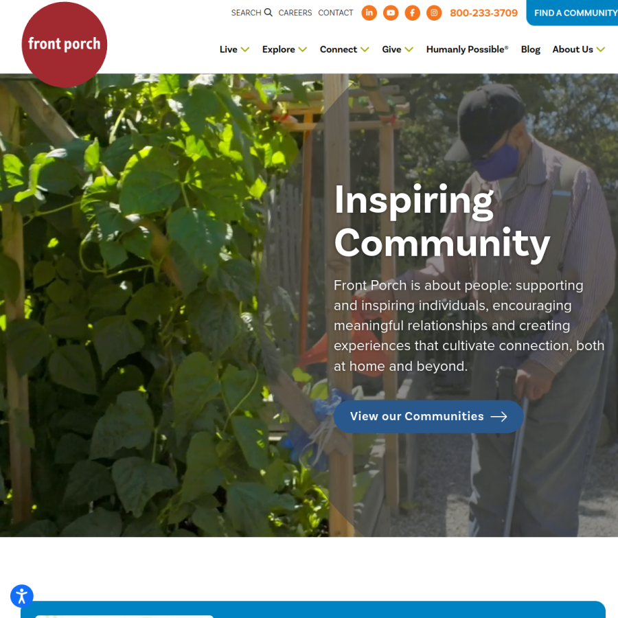 frontporch.net homepage screenshot