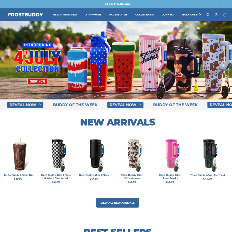 frostbuddy.com homepage screenshot