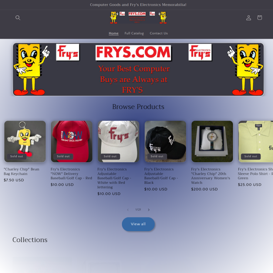 frys.com homepage screenshot