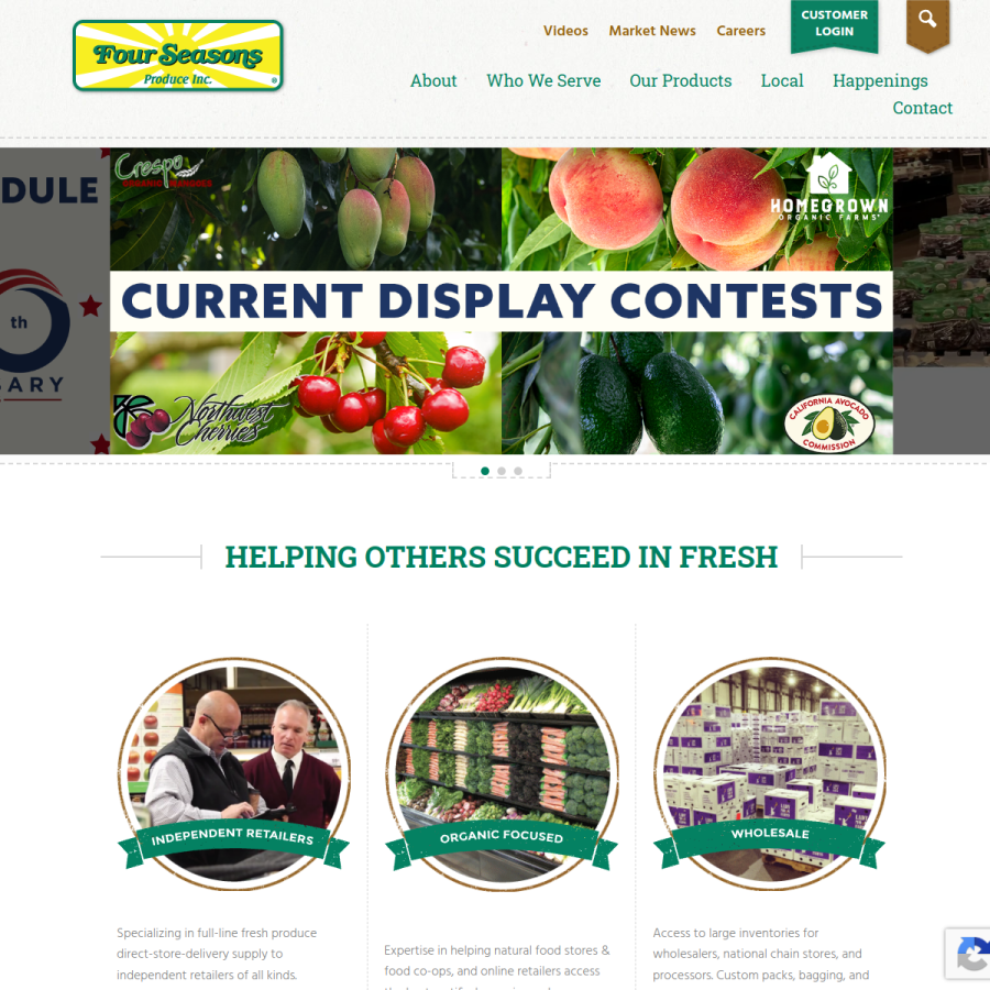 fsproduce.com homepage screenshot