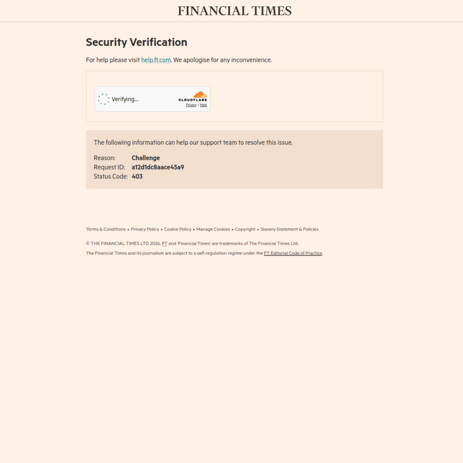 ft.com homepage screenshot