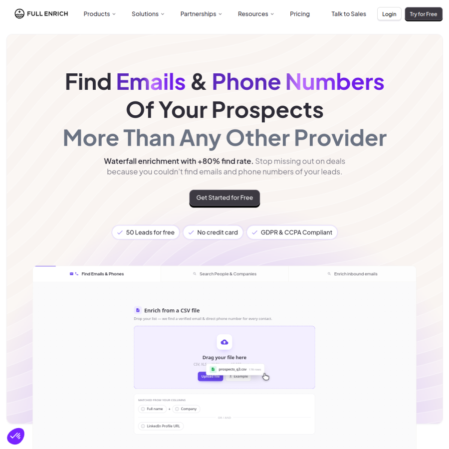 fullenrich.com homepage screenshot