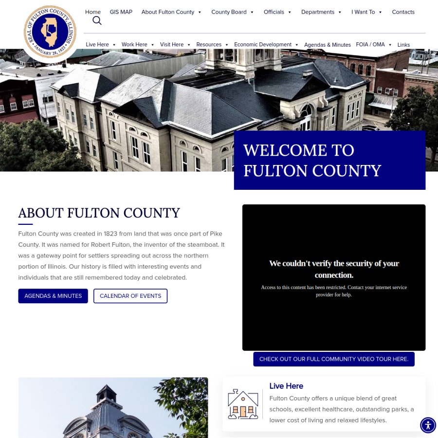 fultoncountyil.gov homepage screenshot