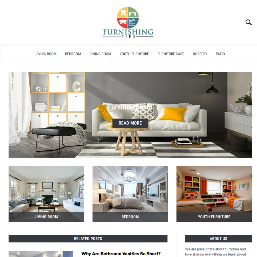 furnishingtips.com homepage screenshot