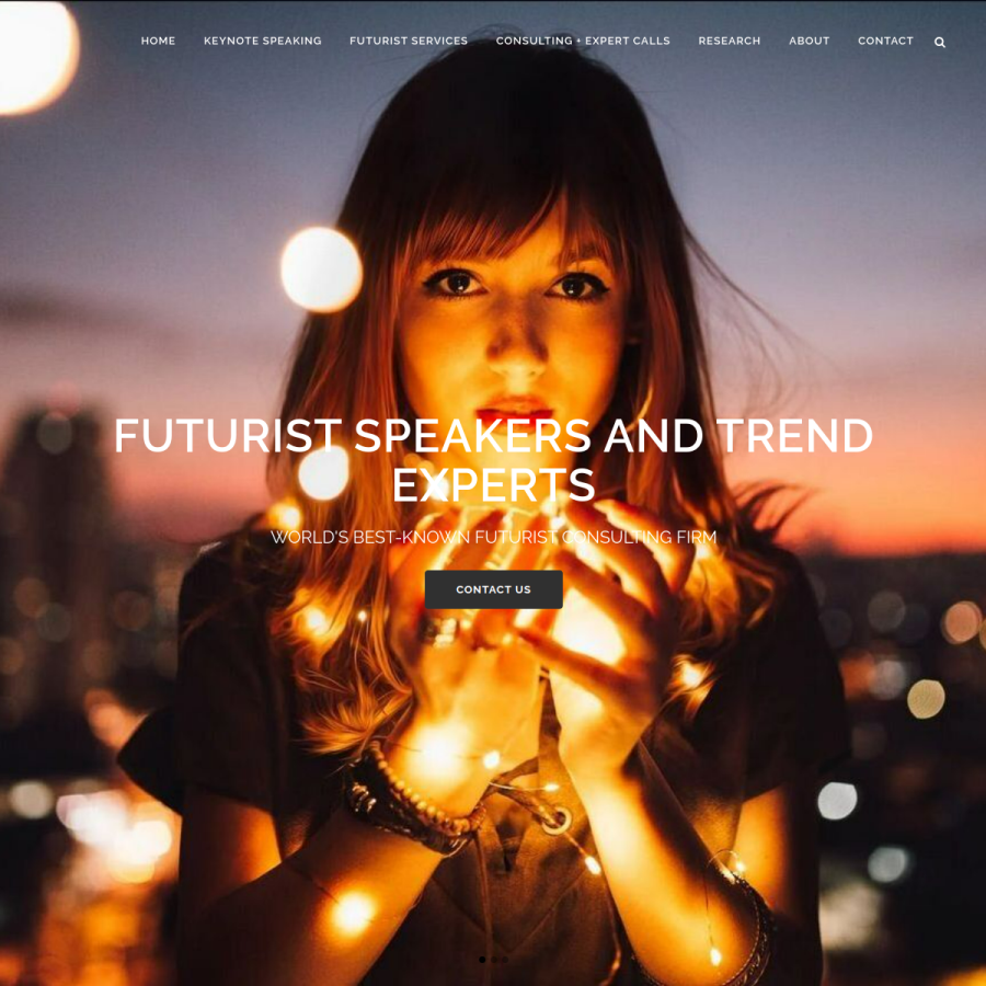 futuristsspeakers.com homepage screenshot