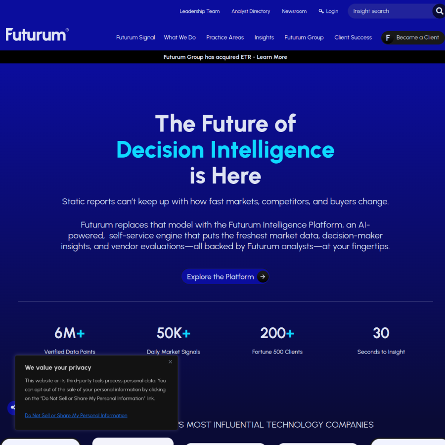 futurumgroup.com homepage screenshot