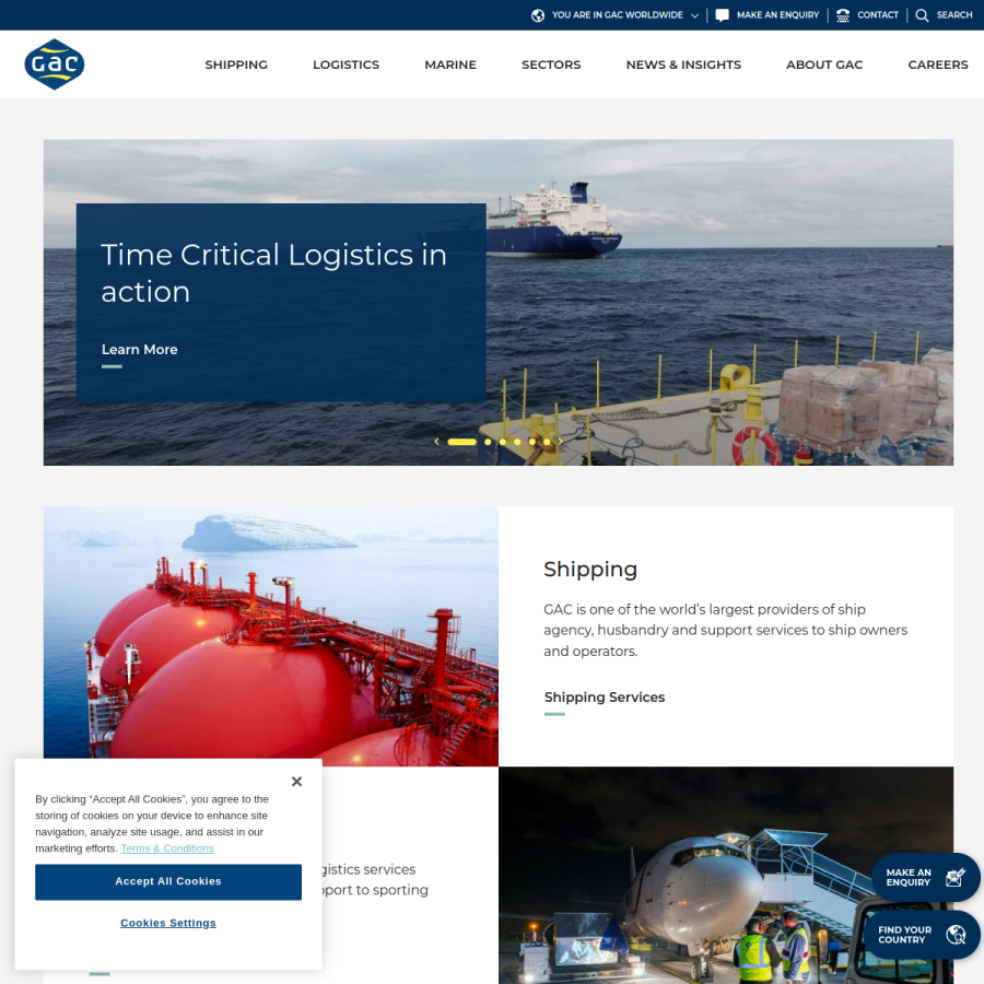 gac.com homepage screenshot