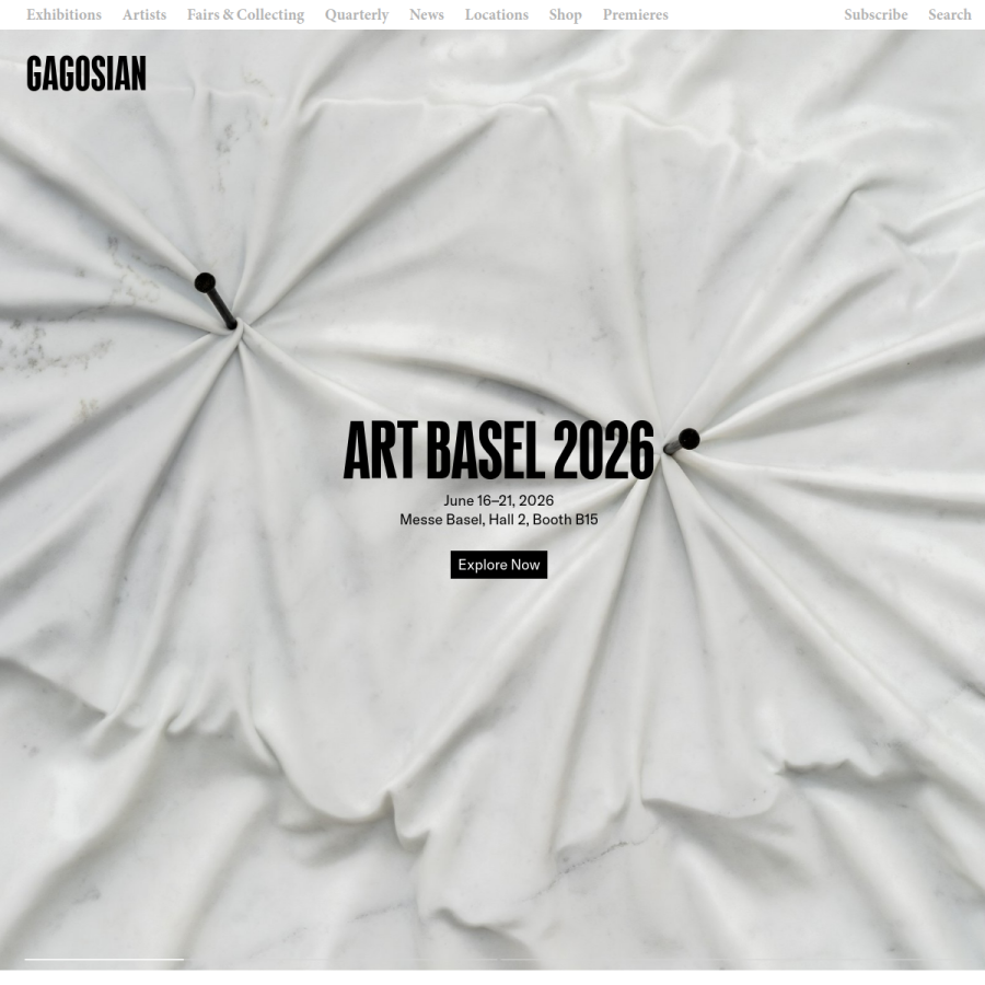 gagosian.com homepage screenshot