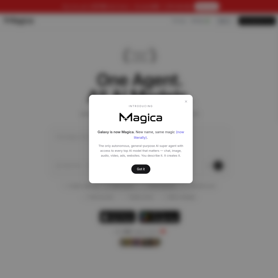 galaxy.ai homepage screenshot