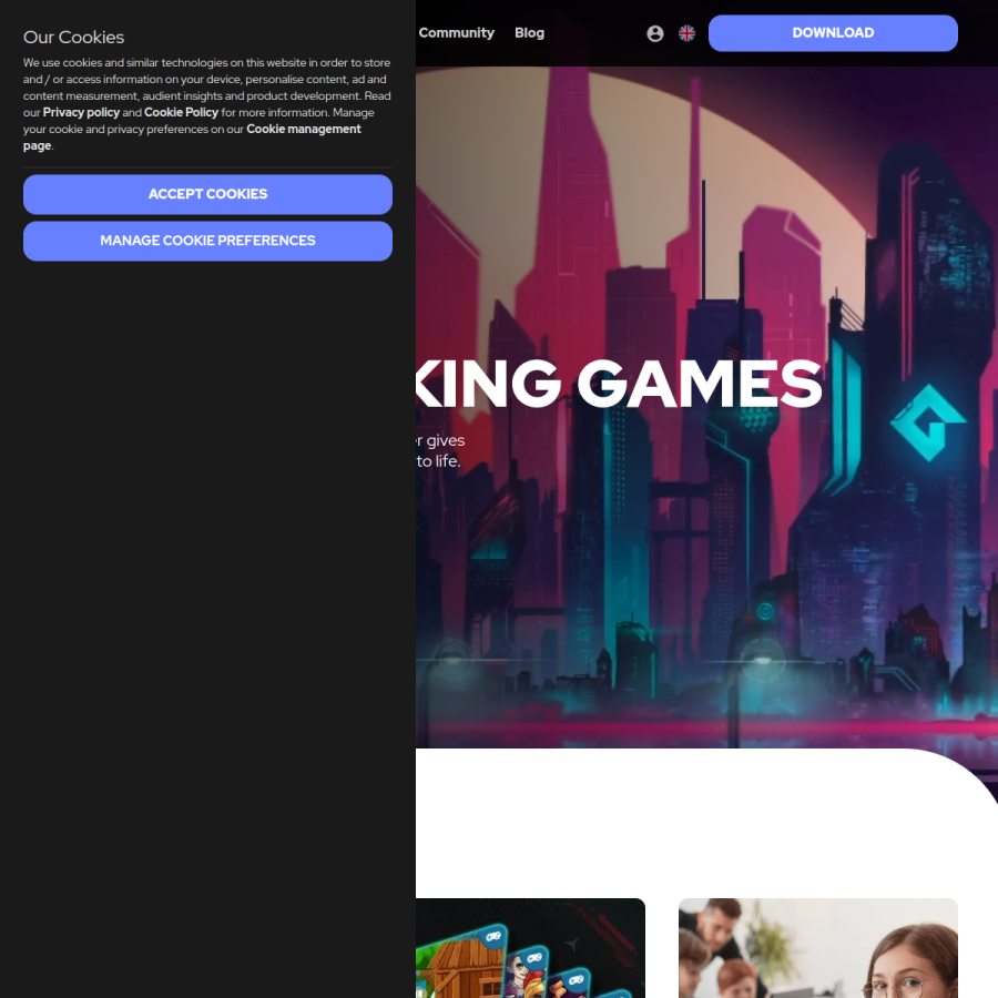 gamemaker.io homepage screenshot