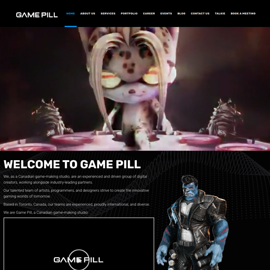 gamepill.com homepage screenshot
