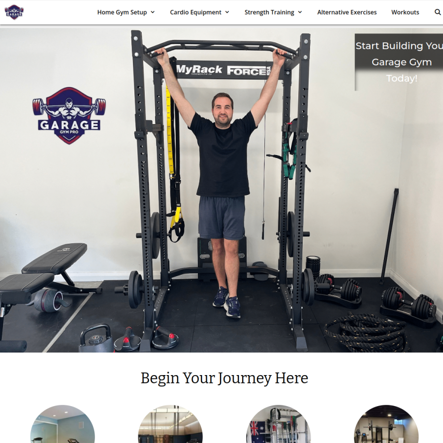 garagegympro.com homepage screenshot