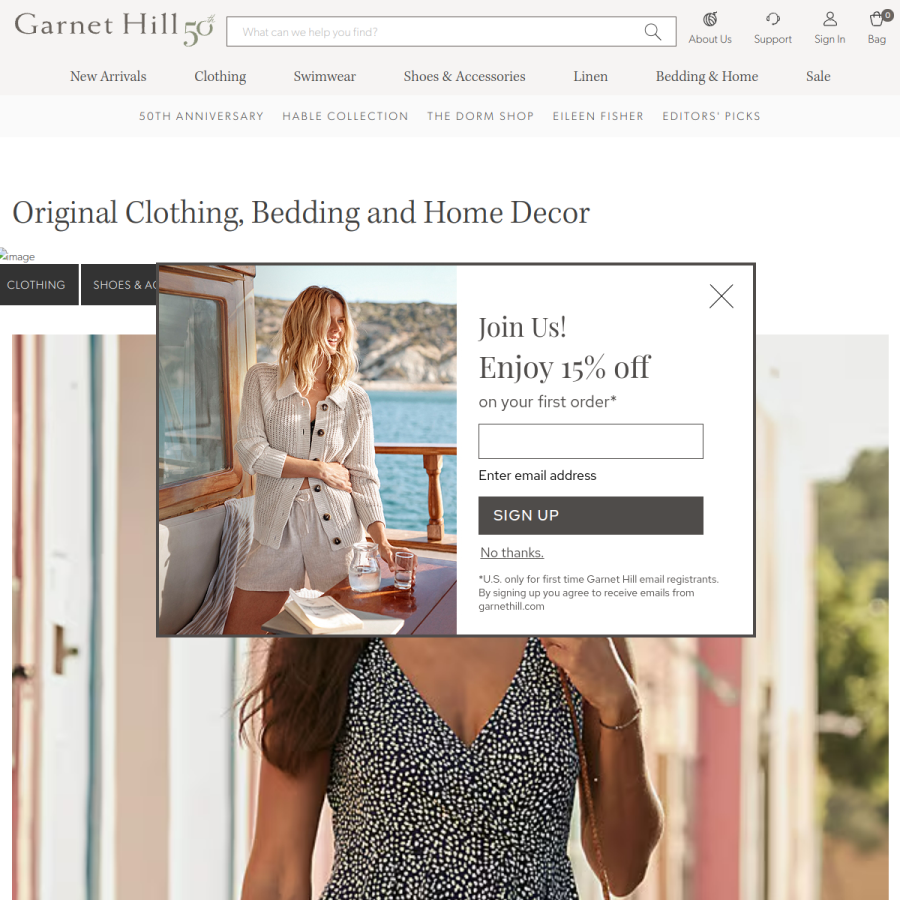 garnethill.com homepage screenshot