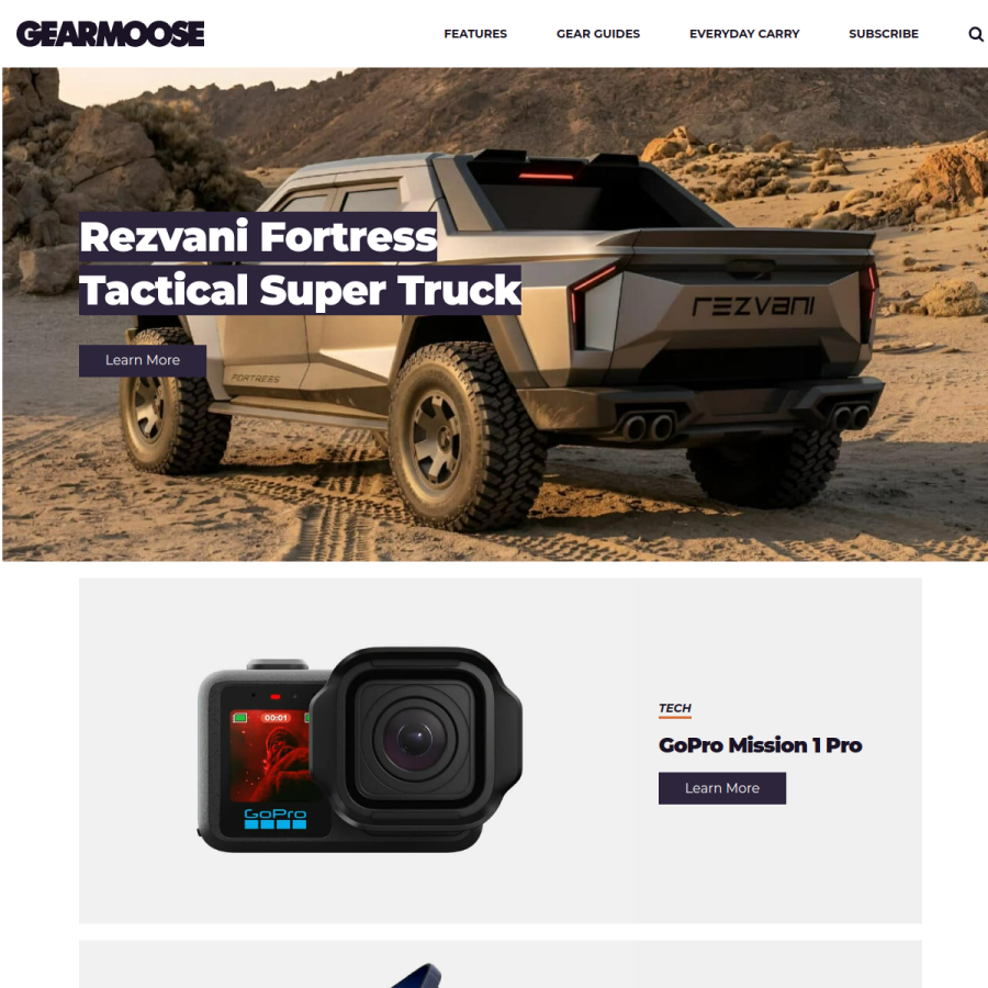 gearmoose.com homepage screenshot