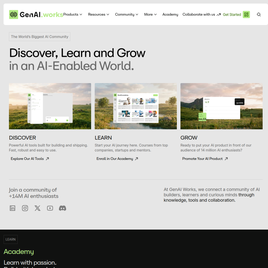genai.works homepage screenshot