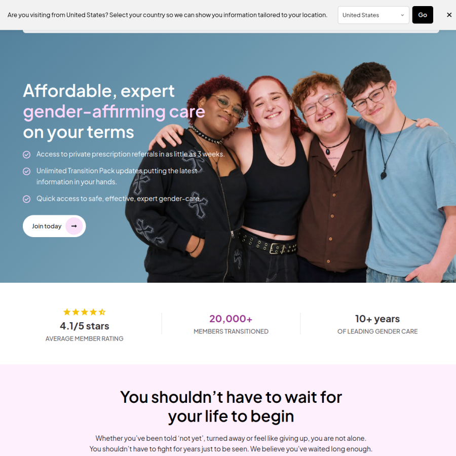 gendergp.com homepage screenshot