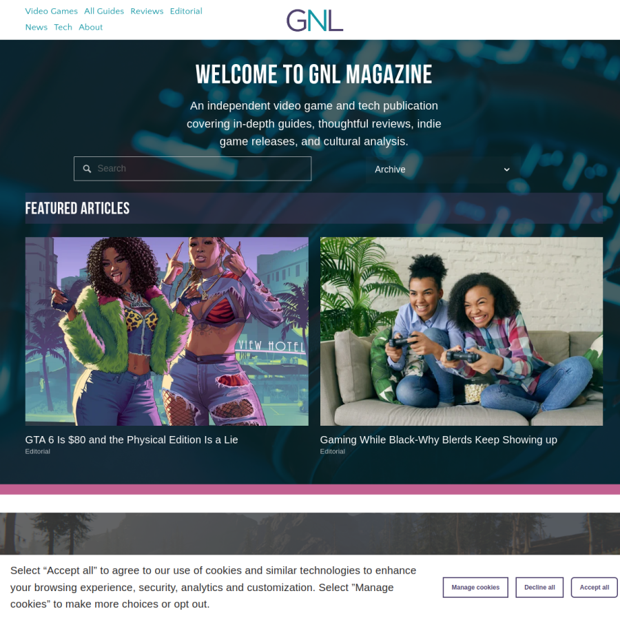 genelmag.com homepage screenshot