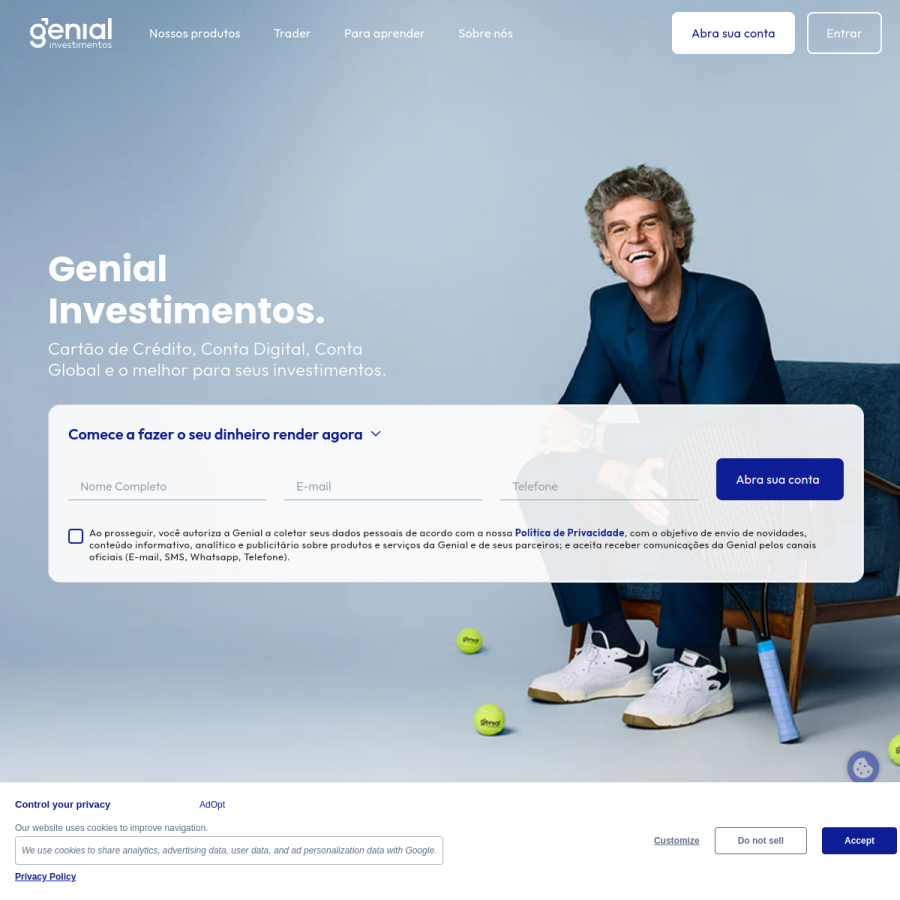 genialinvestimentos.com.br homepage screenshot
