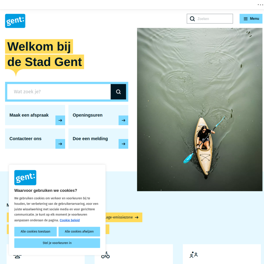 gent.be homepage screenshot