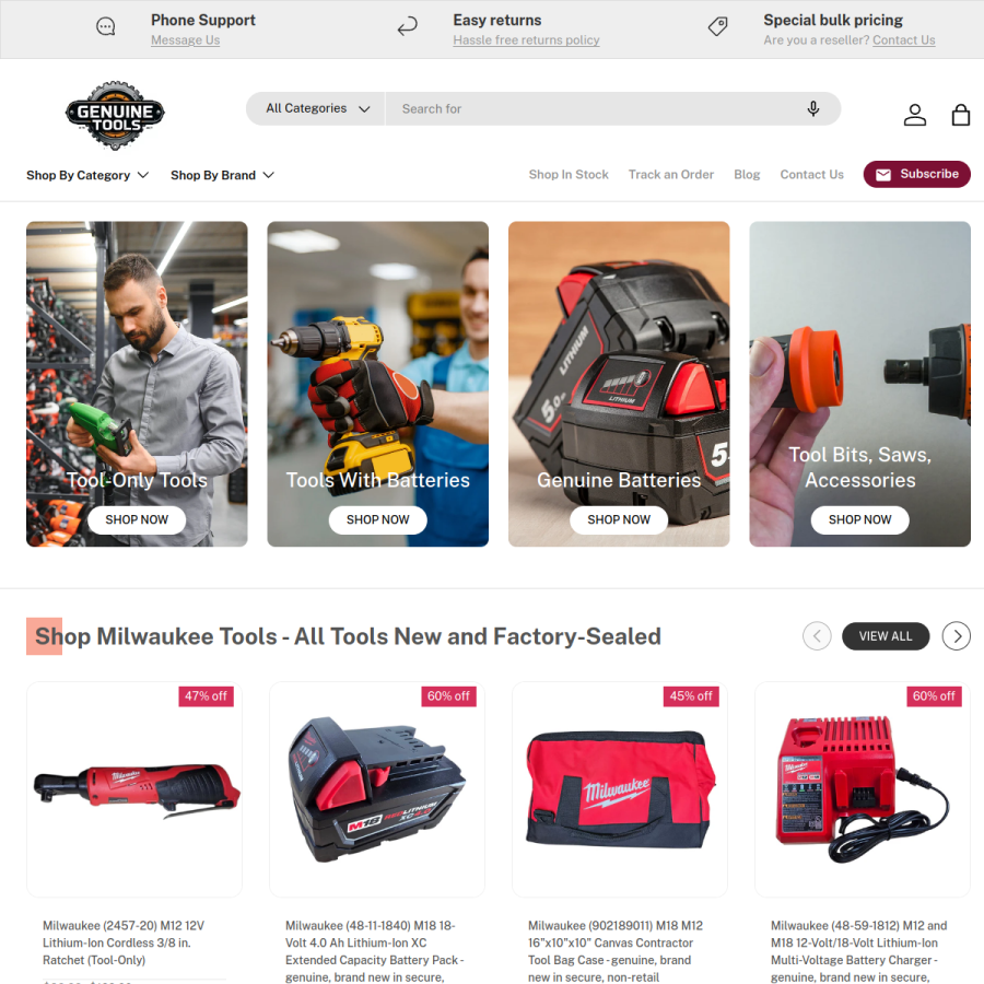genuinetools.com homepage screenshot