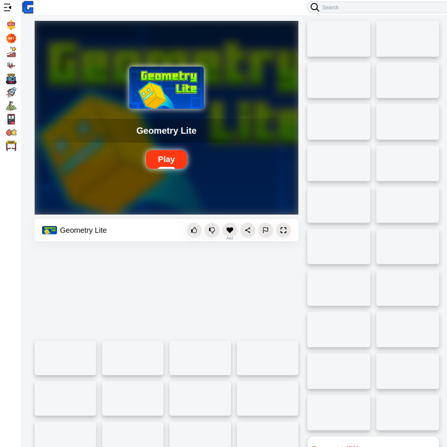 geometry-lite.com homepage screenshot