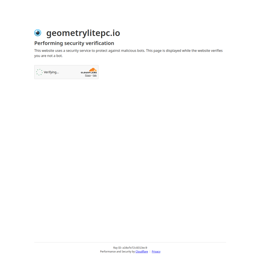 geometrylitepc.io homepage screenshot