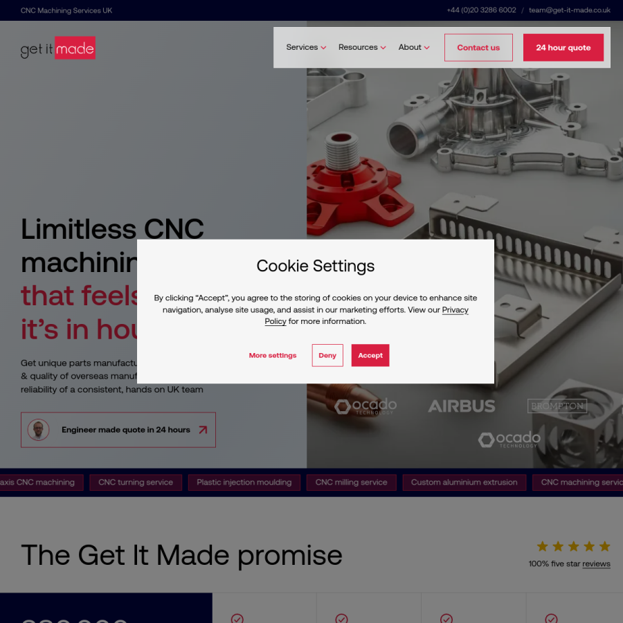 get-it-made.co.uk homepage screenshot