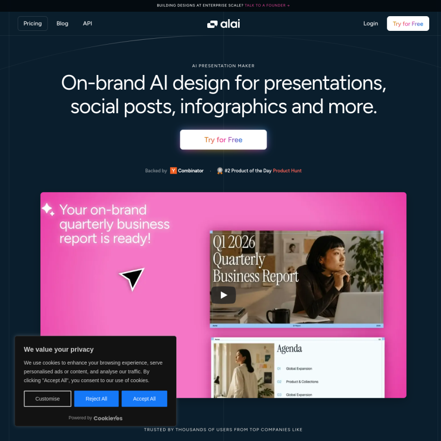 getalai.com homepage screenshot