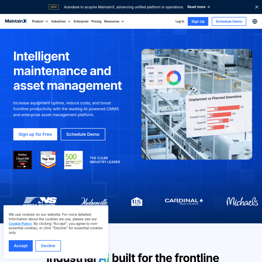 getmaintainx.com homepage screenshot