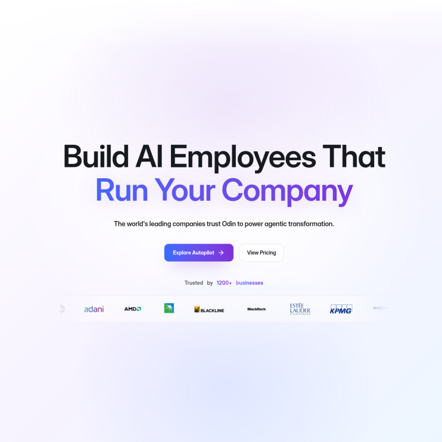 getodin.ai homepage screenshot