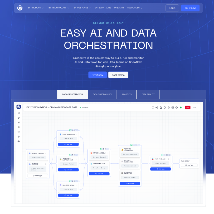 getorchestra.io homepage screenshot
