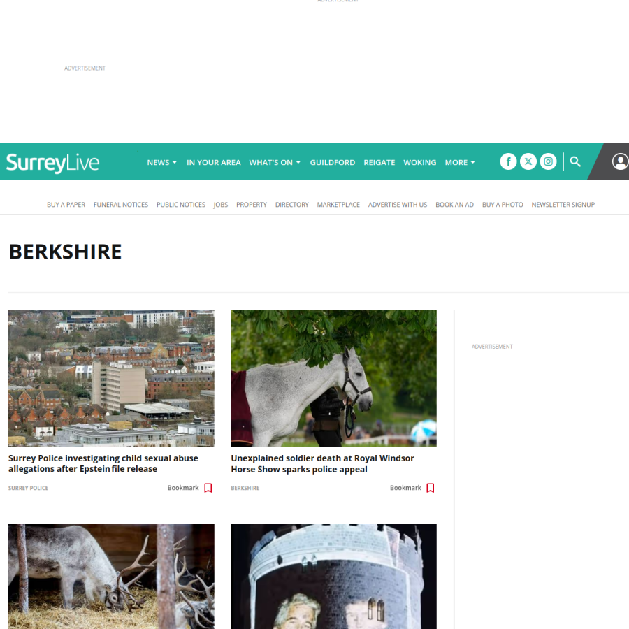 getreading.co.uk homepage screenshot